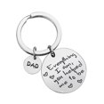 thumbnail image 1 of RENACLIPY Stylish Stainless Steel Dad Key Rings with Creative Heart Ornament and Key Holder, 1 of 8