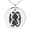 Silver, variant on Stainless Steel Ancient Tribal Unity Rune Engraved Small Medallion Circle Charm Pendant Necklace
