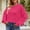 Hot Pink, variant on Ahabrexf Jackets for Women, Fashion Casual Color Retro Knitting Long Sleeve Round Neck Sweater