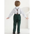 thumbnail image 5 of Hotiary Boy Suits Boys Wedding Outfit Dress Shirt with Bowtie/Suspender Pants for Formal Occasion 12M-5T, 5 of 12