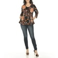 thumbnail image 2 of White Mark Women's Vibrant Boho Swing Top, 2 of 6