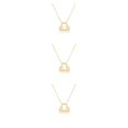 thumbnail image 2 of Sonducket DIY collar de amistad ajustable cómodo Ins a prueba de herrumbre superficie lisa ligero accesorio de moda Libra oro Type1 NO1 Sonducket CBP198528, 2 of 6