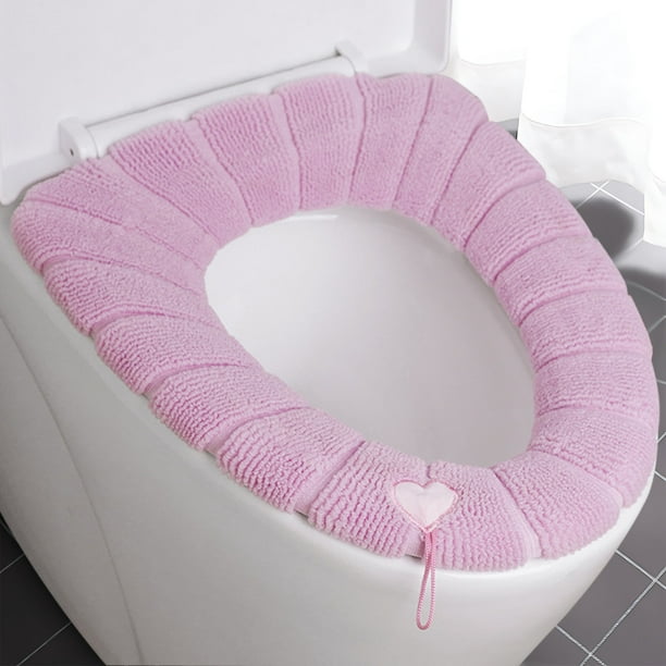 Asiento de Inodoro Grueso con Asa para El Hogar, Lavable, para Invierno