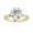 Yellow Gold, variant on Hidden Halo Solitaire Engagement Rings for Women, Center 8.8mm Round Cut Lab Created Moissanite Wedding Ring in 14K Solid Rose Gold Size-10