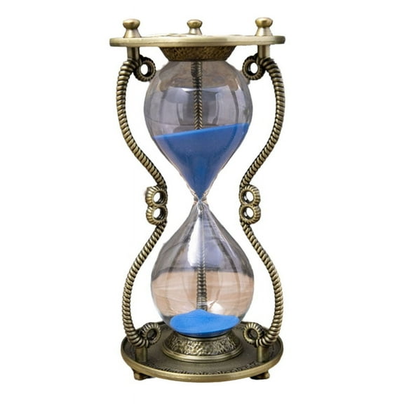 Vintage Art Craft Hourglass Metal Home Decor Table Countdown Birthday Gift Stars Moon Sun Decor