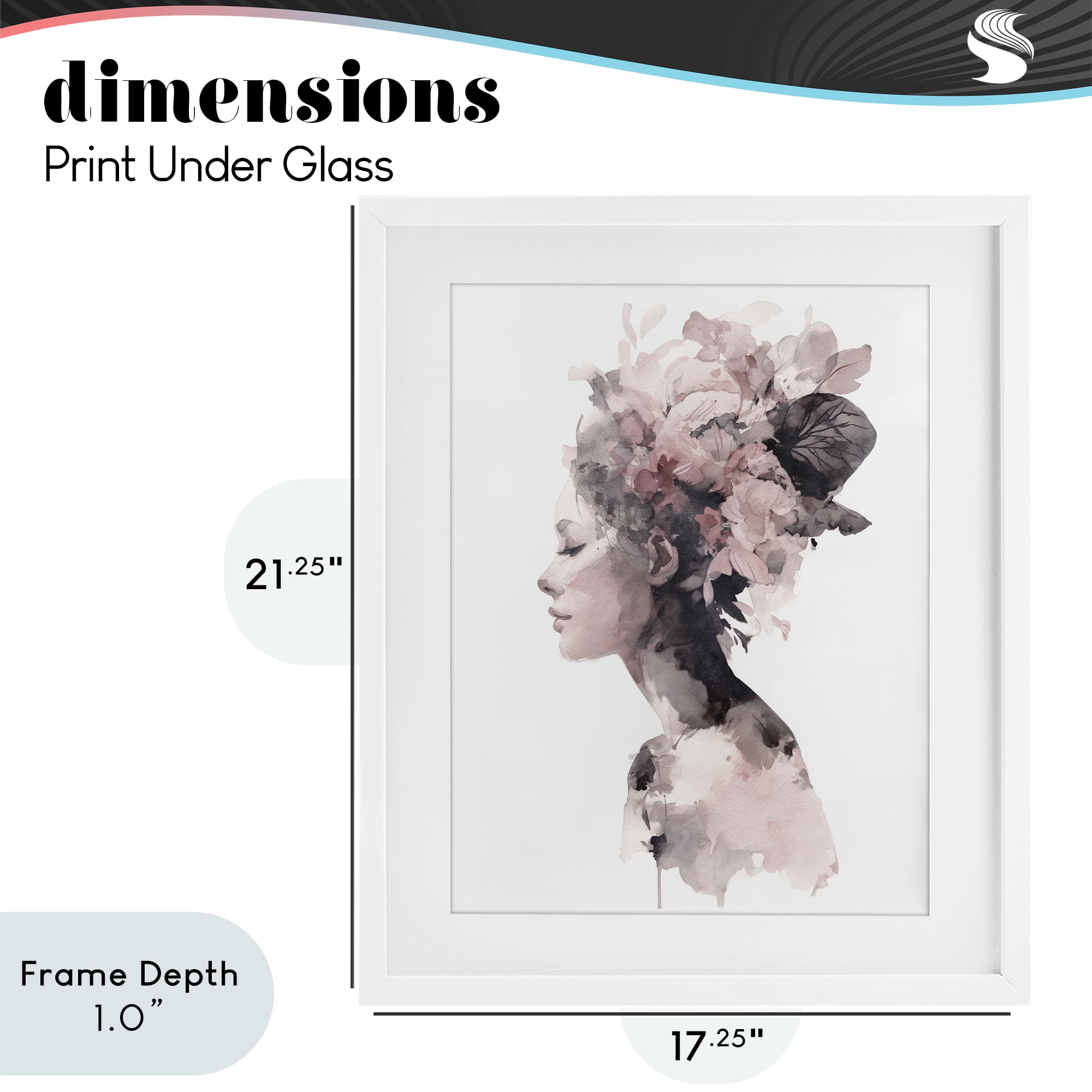 Stupell Industries Nature's Empress Silhouette White Framed Print Under Glass, design by Svetlana Aleynikova