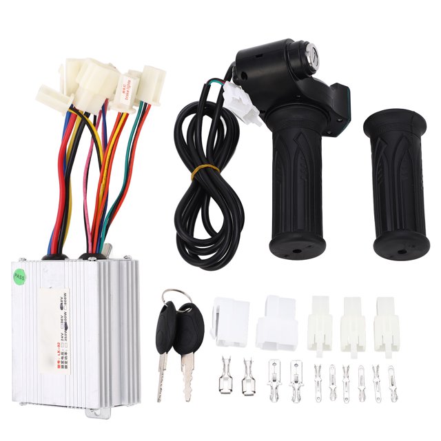 La fuente de alimentación del controlador de la bicicleta muestra el acelerador para agarrar la Bicicleta eléctrica 48v 500w triciclo con kit de controlador cepillado