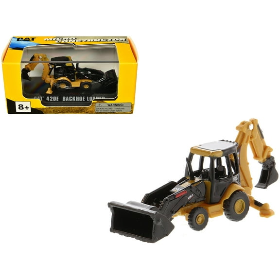 CAT Caterpillar 420E Backhoe Loader Yellow "Micro-Constructor" Series Diecast Model by Diecast Masters