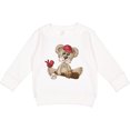 thumbnail image 2 of Inktastic Baseball Teddy Bear Toddler Sweatshirt, 2 of 4
