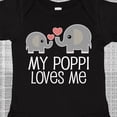 thumbnail image 4 of Inktastic My Poppi Grandpa Loves Me Boys or Girls Baby Bodysuit, 4 of 5