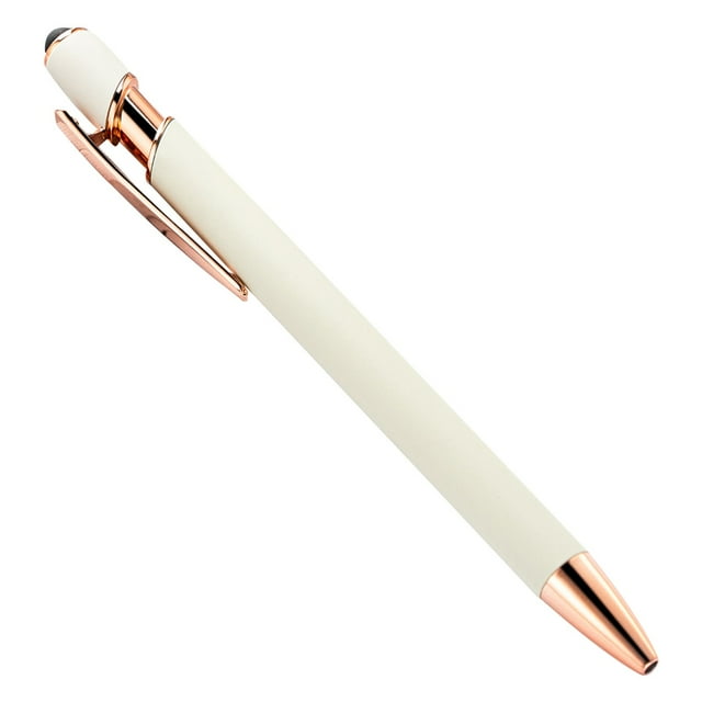 Ballpoint Pens - Personalized Aluminum Ballpoint Pen with Velvet Case, Custom Engraved Gift for Professionals & Colleagues - Business Writing Instrument, 10Ml, Aluminum Push Ballpoint Pen White