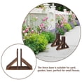 thumbnail image 3 of 2 Pcs Solid Wood Fence Base Baby Fences Kit Stand Support Yard Holder Garden Privacy Screening Fixed Outdoor Decor, 3 of 6