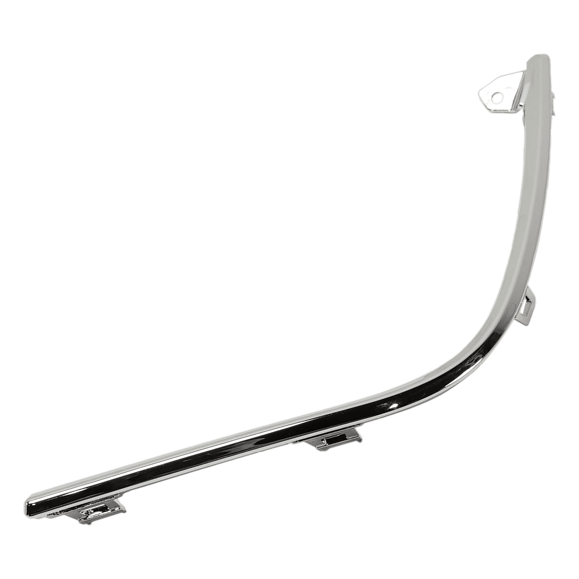 Bumper Trim Compatible With 2017-2019 Toyota Highlander Rear, Left Driver Side, Upper Chrome