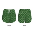 thumbnail image 3 of Rateoe Christmas (2) Printed 2 in 1 Women's Workout Shorts for Athletic Gym Running Shorts with Phone Pockets-Large, 3 of 7