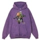 thumbnail image 2 of Sudadera con capucha estilo retro desgastado para hombre, 100 % algodón, holgada, cálida, de calle, de gran tamaño, 2 of 5