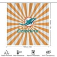 thumbnail image 2 of Miami 4pcs Shower Curtain Set Football Bathroom Rusg with Shower Curtain,Toilet Lid Cover U-Shaped Mat and Non-Slip Rugs for Fans Birthday Gift, 2 of 6