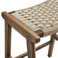 thumbnail image 6 of Modway Saoirse 26" Fabric & Wood Counter Stool in Natural/Walnut (Set of 2), 6 of 10
