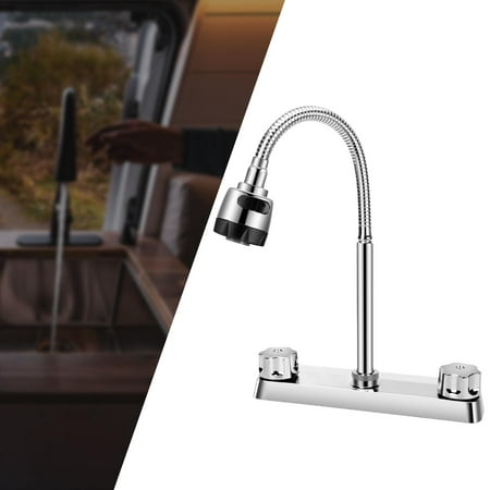 LOVIVER RV Kitchen Faucet Camp Car Faucet Lightweight Modern Easy to Install Sturdy Practical Flexible RV Sink Faucet for Motorhomes