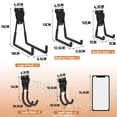 thumbnail image 3 of HUHOLE Accesorios para listones de pared, ganchos para listones de varios tamaños, accesorio de pared para listones, ganchos y perchas para colgar en la pared, paquete de 12, 3 of 5