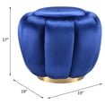thumbnail image 3 of ACME Heiress Ottoman in Sapphire Blue, 3 of 3