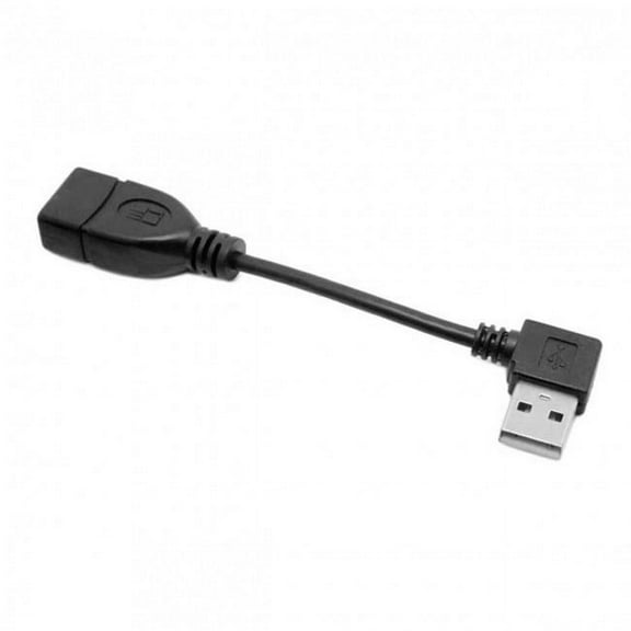 JSER 480Mbps USB 2.0 Right Angled 90 Degree A type Male to Female Extension Cable 10cm