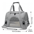 thumbnail image 2 of Mochila Transportadora Y Gato Perro Transpirable Y Plegable Xtellar gris, 2 of 4