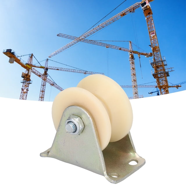 Rueda Rígida, Riel Sellado Con Ranura Tipo V De 50 Mm Con Soporte De 2,5 Mm Para Varios Equipos De Elevación Para Accesorios De Grúa Torre