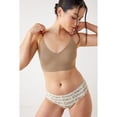 thumbnail image 4 of Calvin Klein Invisibles Comfort Lightly Lined Triangle Bralette QF5753 Color: Mauve Brown Size: X LARGE, 4 of 5