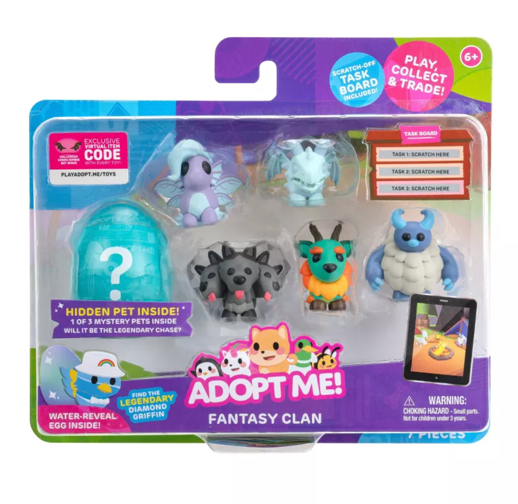 Adopt Me! Pet Fantasy Clan Mini Figure 6-Pack