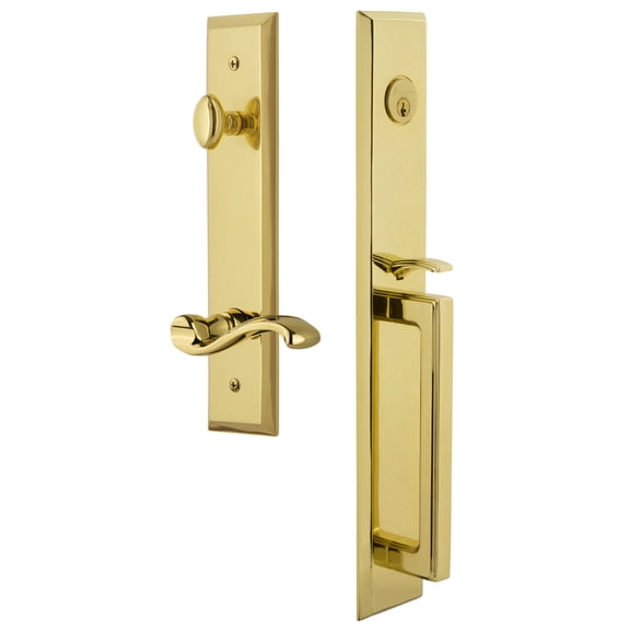 Grandeur Favdgrprt_Eset_238_Rh Fifth Avenue Solid Brass Rose Right Handed Keyed Entry