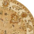 thumbnail image 3 of SAFAVIEH Bergama Bradford Traditional Wool Area Rug, Taupe/Ivory, 8' x 8' Round, 3 of 5