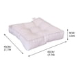 thumbnail image 3 of AuroraX Chair Cushions for Pressure Pain Relief Thick Soft Large Linen Seat Cushions for Office Chairs 17"x17" Support Pillow for Office Chair,Gaming Chair,Home, 3 of 4