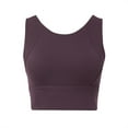 thumbnail image 4 of High Neck Sports Bra For Women Longline Medium Workout Crop Tank Tops Wirefree Padded Yoga Bra Gym Bra Teenager Crop Sports Bra Top Large Sports Bra Bra Workout Workout Women Clothes Yoga Bras for, 4 of 7