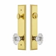 thumbnail image 3 of Grandeur Carr  Tall Plate Single Cylinder One Piece Knobset with Biarritz Knob, 3 of 6