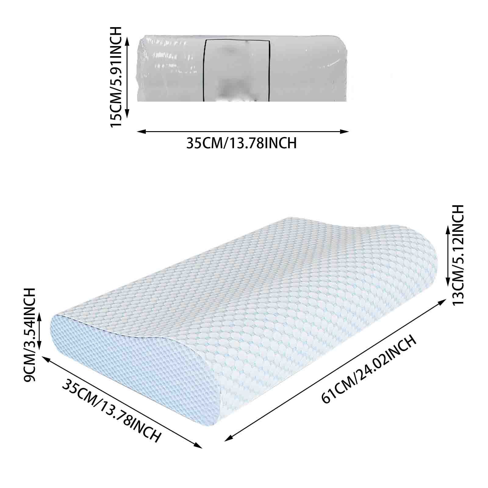 LYCAQL Memory Foam Pillows Neck Pillow for Sleeping Ergonomic Cervical Pillow Bed Pillow for Side Back Stomach Sleeper Orthopedic Contour Pillow for Neck and Shoulder Pain Relief