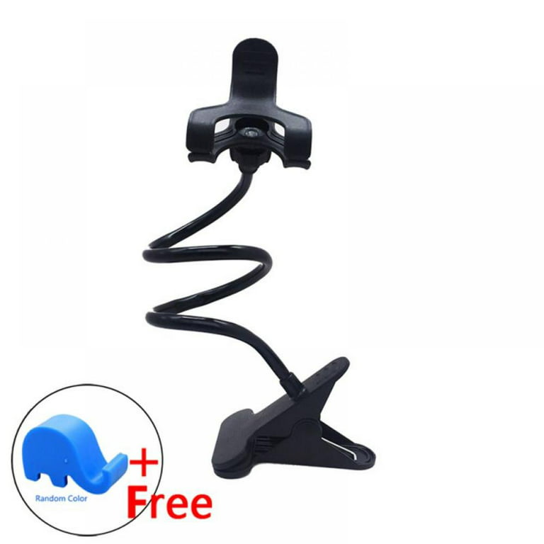 Phone Holder Bed Gooseneck Mount - Plastic Cell Phone Clamp Clip