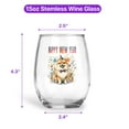 thumbnail image 5 of Happy New Year with Pomeranian Fireworks Holiday Xmas Winter 2025 15oz Stemless Wine Glass Mug Pom Dog Lover Gifts Wine Glasses Cup - 00025, 5 of 5