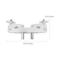 thumbnail image 2 of Toddmomy Cowbell Mount Accessory Cowbell Bracket Silver Iron 1Pcs, 2 of 7