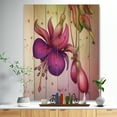 thumbnail image 2 of Design Art - Fleurs Fuchsia avec Feuilles Vertes, 2 of 5