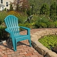 thumbnail image 2 of Real Comfort Outdoor Resin Stackable Adirondack Chair, Teal, 2 of 7