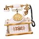 thumbnail image 3 of Caja de Música con Forma de Teléfono, Artículo de Colección, Decoración de Mesa con Forma de Teléfono, Adorno Nostálgico de Estilo Europeo, Hecho de P Blanco, 3 of 9