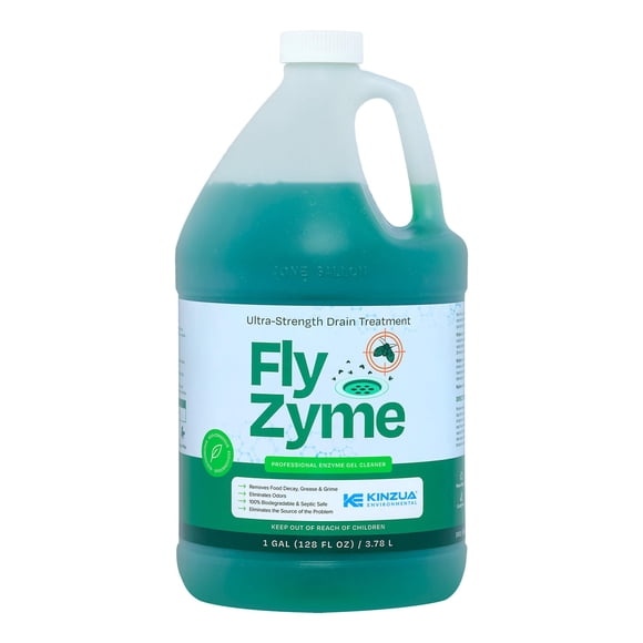 Limpiador de desagües Kinzua Environmental Fly-Zyme de 3,78 litros para moscas de la fruta
