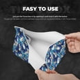 thumbnail image 3 of Goofa Blue and White Butterflies Pattern Triangle Square Tissue Box Cover, Modern PVC Leathe Facial Paper Holder,Decorative Holder/Organizer for Bathroom Vanity Countertop, 3 of 9