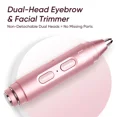 thumbnail image 5 of Akunbem 2 in 1 facial & eyebrow hair trimmer,Electric Eyebrow Trimmer, Lip Facial Body Hair Removal Tool, Facial Hair Care Tool, Electric Shaver Women, Eyebrow, Epilator Hair Remover, 5 of 8