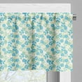 thumbnail image 3 of Ambesonne Vintage Valance Pack of 2, Nostalgic Flower Summer, 54"X18", Almond Green Pale Yellow, 3 of 5
