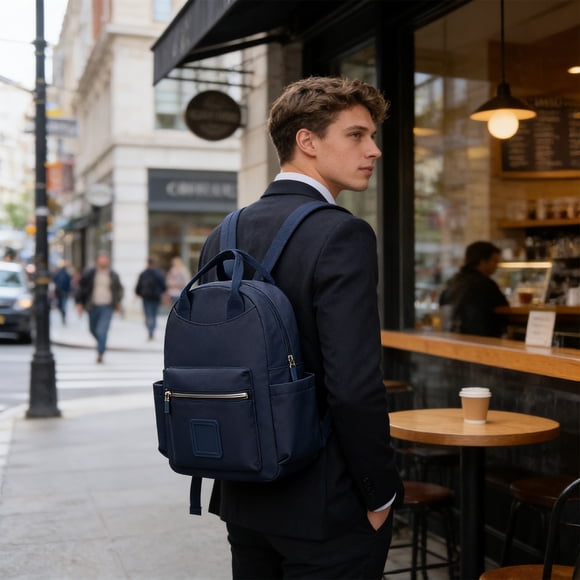 Backpack Made Of Nylon Material Can Be Carried By Hand And Has A Large Capacity For Commuting