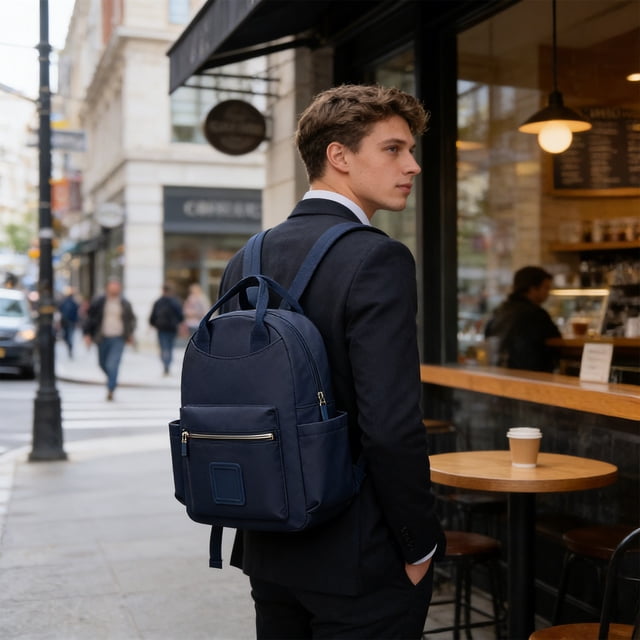 Backpack Made Of Nylon Material Can Be Carried By Hand And Has A Large Capacity For Commuting