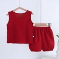 thumbnail image 2 of Kogui Toddler Boy Clothes Sets Toddler Baby Boy Clothes Little Dude Shirt Summer Spring Shorts Set Cute Mama Daddy Boy Outfit 2T 3T (Brick Red,2-3 Years), 2 of 3