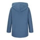 thumbnail image 5 of Blusa informal de manga larga con capucha y chaquetas para mujer, holgada, de terciopelo, con cuello redondo y mangas largas, a cuadros, 5 of 6