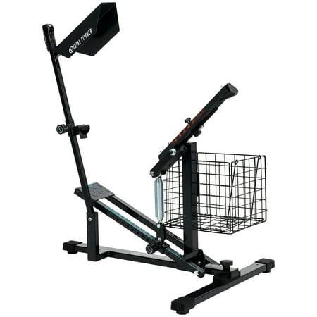 Franklin Sports Total Pitcher Baseball + Softball Training Aid - Pitching Machine + Ball Launcher for Batting + Fielding Practice - Spring Loaded Portable Pitching Machine for Backyard + Batting Cage